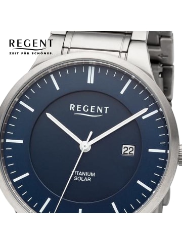Regent Analog-Armbanduhr Regent Metallarmband silber groß (ca. 40mm)