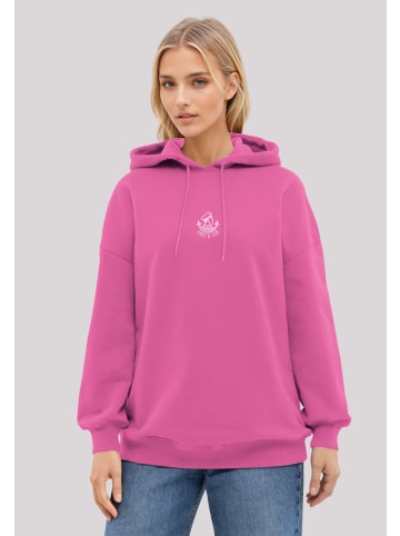 F4NT4STIC Hoodie Oversized Shirt Knut & Jan Scribble Logo in hyper pink