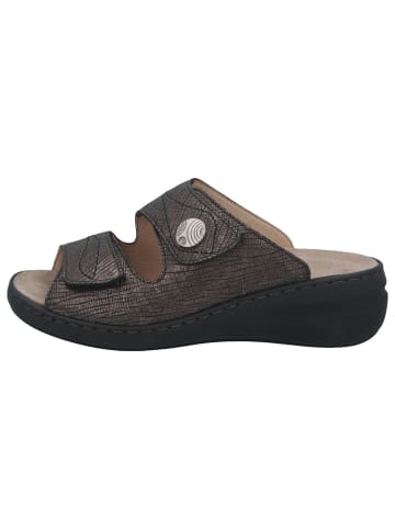 Solidus Damen Pantoletten Spezial - Weite H in Grau