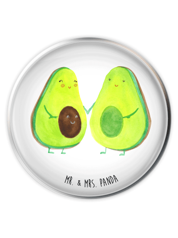 Mr. & Mrs. Panda Ablaufgarnitur Avocado Pärchen ohne Spruch in Weiß