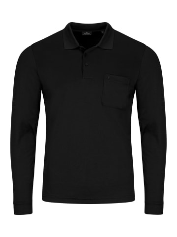 Ragman Poloshirt Basic in Schwarz