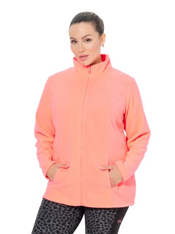 Ulla Popken Sweatjacke in neonpink