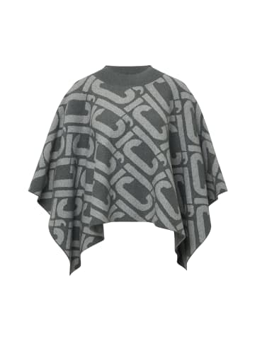 comma Poncho in grau hellgrau - 0001