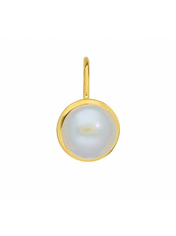 Adeliás Damen 333 Gold Boutons mit Süßwasser Zuchtperle Ø 7,7 mm in gold