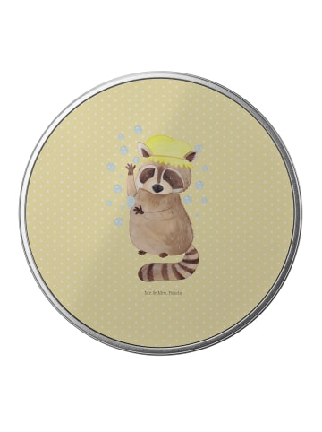 Mr. & Mrs. Panda Dose Waschbär ohne Spruch in Gelb Pastell