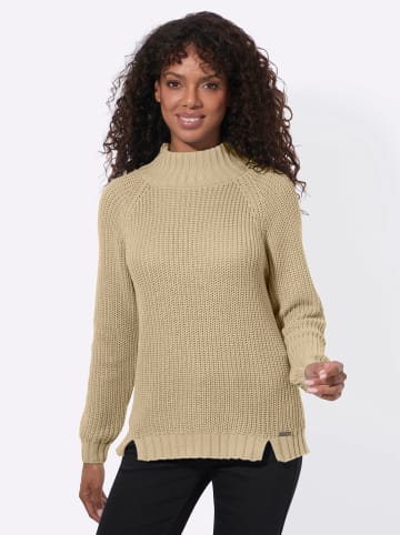 WITT WEIDEN Stehkragen-Pullover in sand