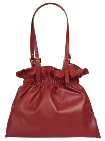 Samantha Look Shopper echt Leder in rot