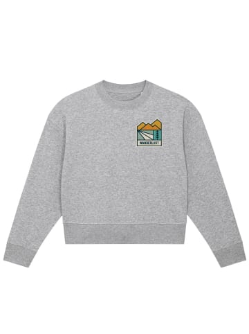 wat? Apparel Sweatshirt Wanderlust in Grau meliert