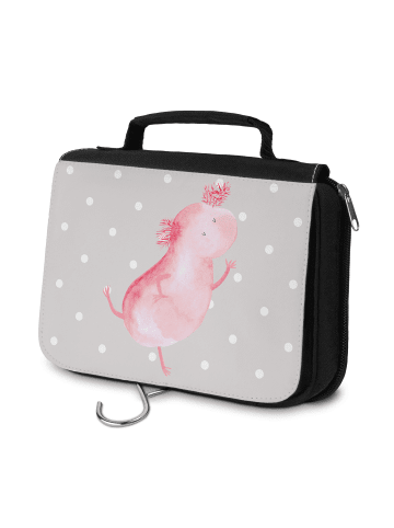 Mr. & Mrs. Panda badtasche Axolotl Tanzen ohne Spruch in Grau Pastell