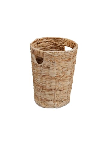 relaxdays Papierkorb in Natur - (H)32 x Ø25 cm
