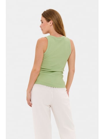 SAINT TROPEZ Jerseytop AsterSZ Slim fit in Smoke Green