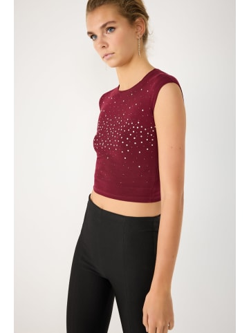 NO MATTER WHAT Blouse in Bordeaux
