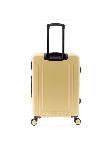 Gladiator 2900 4 Rollen Trolley M 67 cm mit Dehnfalte in yellow