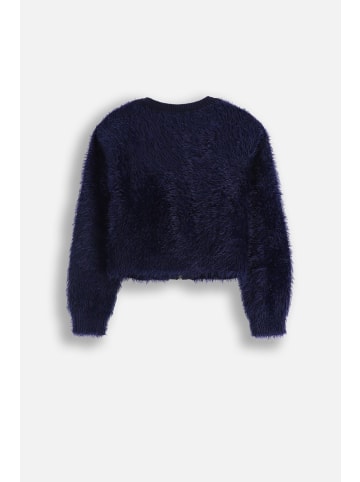 Coccodrillo Strickjacke mit Reißverschluss in dunkelblau