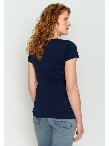 GreenBomb T-Shirt Nature Penguin Hike in Marineblau