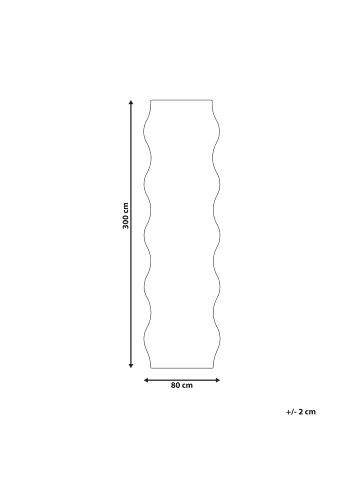 Beliani Läufer DAWA in Violett - (W) 80 x (L) 300 cm
