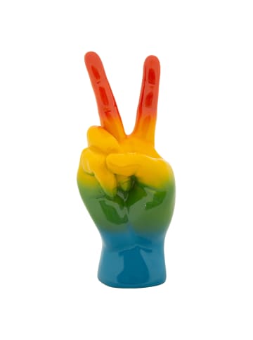 Mauro Ferretti Handgeformte Figur aus mehrfarbigem Kunstharz, 16 x 13 x 36,5 cm