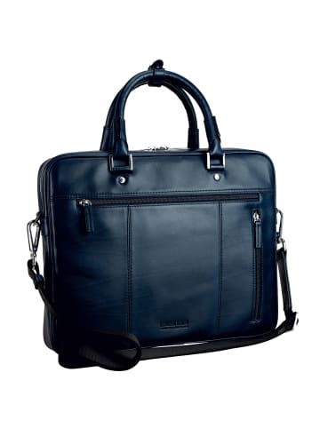 Leonhard Heyden Montreal Aktentasche Leder 38 cm navy