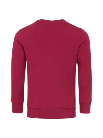 Humy Basic Rundhals Sweater Einfarbiger Pullover A&S in Bordeaux