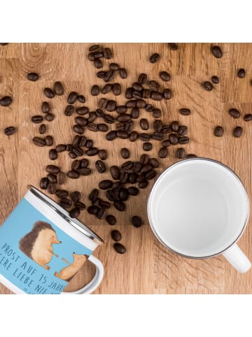 Mr. & Mrs. Panda Teetasse 15. Hochzeitstag Gläserne Hochzeit mit... in Sky Blue