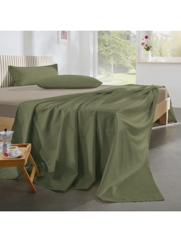 Erwin Müller Mako-Satin Sommer-Set 3-teilig Landshut in oliv