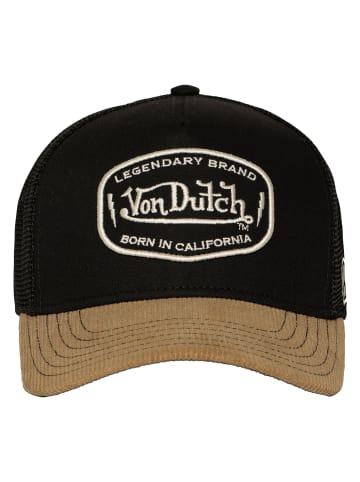 Von Dutch Cap Semi Curved in Schwarz