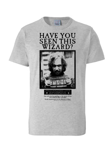 Logoshirt T-Shirt Harry Potter - Sirius Black - Wanted in grau-meliert