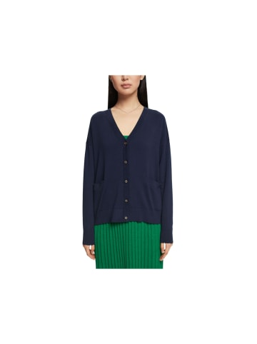 ESPRIT Pullover in marineblau