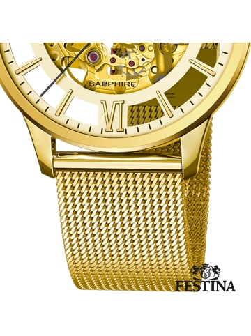 Festina Analog-Armbanduhr Festina Automatik gold groß (ca. 41,5mm)