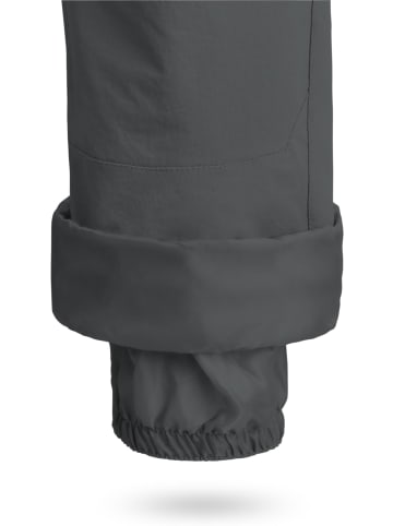 Normani Outdoor Sports Herren Winter-Softshellhose mit Hosenträgern Loonskin in Anthrazit