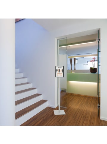 Durable Bodenständer Info Stand Basic A4 Präsentation und Leitsystem du...