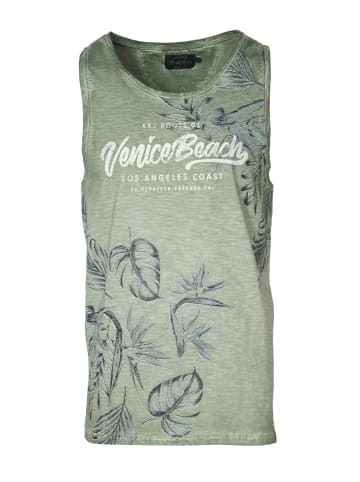 KOROSHI Tank Top Shirt in khaki