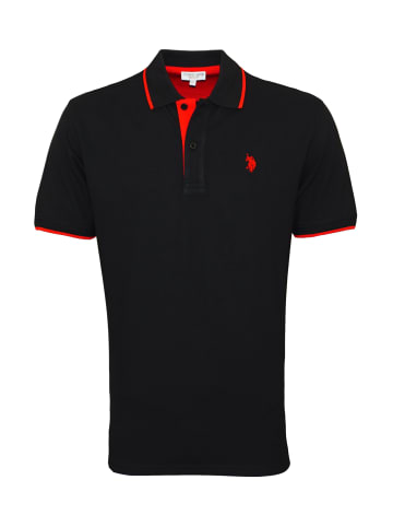 U.S. Polo Assn. Poloshirt 'Fashion' in schwarz