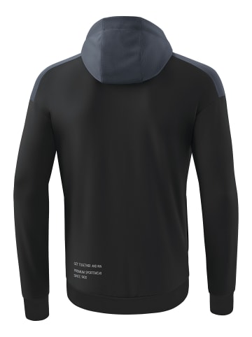 erima Kinder Change By Erima Trainingsjacke mit Kapuze in black grey/slate grey/weiß