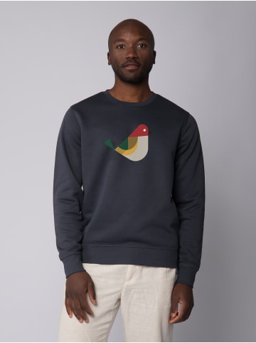 wat? Apparel Sweatshirt Vogel in India Ink Grey