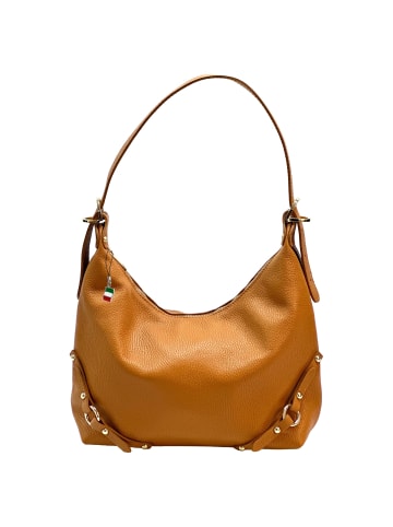 Florence Florence Schultertasche Leder tan, hellbraun ca. 37cm