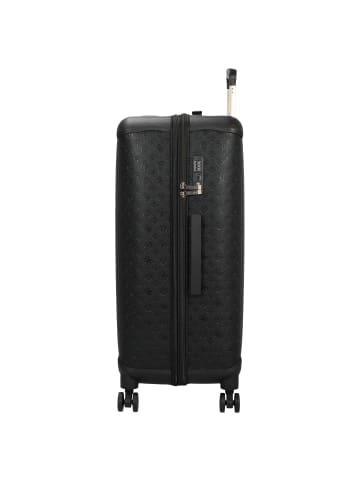 Guess Wilder 28 IN - 4-Rollen-Trolley L 77 cm erw. (dark taupe logo) in schwarz