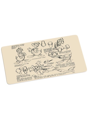 Geda Labels Frühstücksbrettchen Donald Duck Vintage in Beige - 23,5x14,5x0,3cm