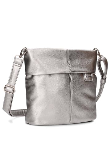 Zwei Mademoiselle M8 - Schultertasche 25 cm (sage) in silver