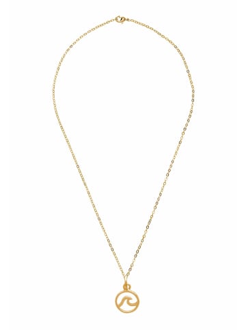 Gemshine Halskette mit Anhänger Welle in gold coloured