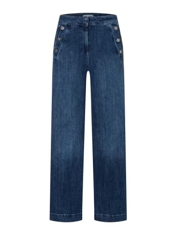 More & More coole, weite Jeans, Zierknöpfe in denim