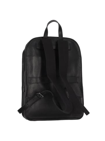 The Bridge Ettore Rucksack Leder 40 cm Laptopfach in nero