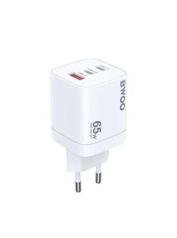 Wisam BWOO CDA147PD Wandladegerät 65W 2x USB-C Anschluss + USB-A weiß
