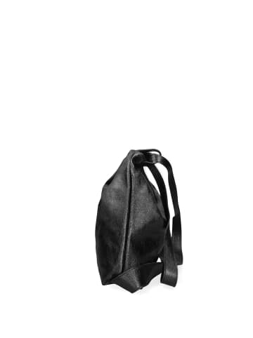 Chiara Ferretti Convertierbare Schultertasche zum Rucksack in BLACK