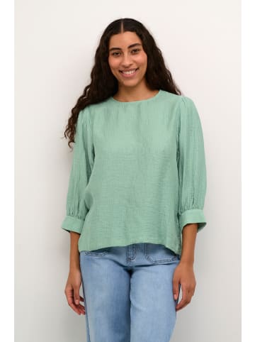 Kaffe Langarm-Bluse KAjerome Regular fit in Granite Green