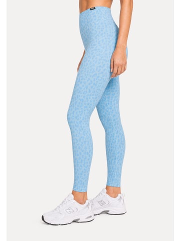 SMILODOX LEO Leggings Velvara in Hellblau Leo