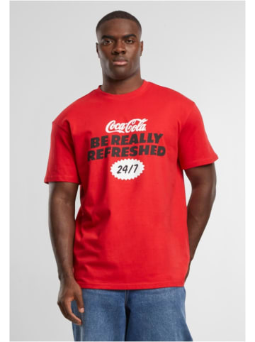 Merchcode T-Shirt "Coca Cola Refreshed Oversize Tee" in Rot