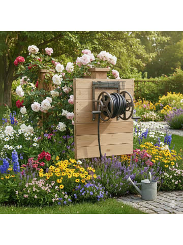 relaxdays Schlauchtrommel in Braun - 40 m