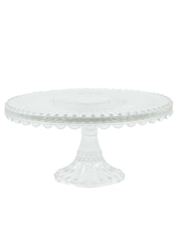 Greengate Glas Tortenplatte ALICE Klar 20 cm