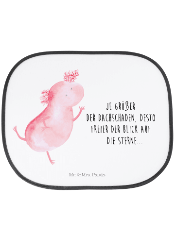 Mr. & Mrs. Panda sonnenschutz Axolotl Tanzen mit Spruch in Weiß